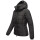 Marikoo Radaa Damen Stepp Jacke N025 Schwarz Größe XXXXL - Gr. 48