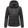 Marikoo Radaa Damen Stepp Jacke N025 Schwarz Größe XXXXXL - Gr. 50