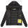Marikoo Radaa Damen Stepp Jacke N025 Schwarz Größe XXXXXL - Gr. 50