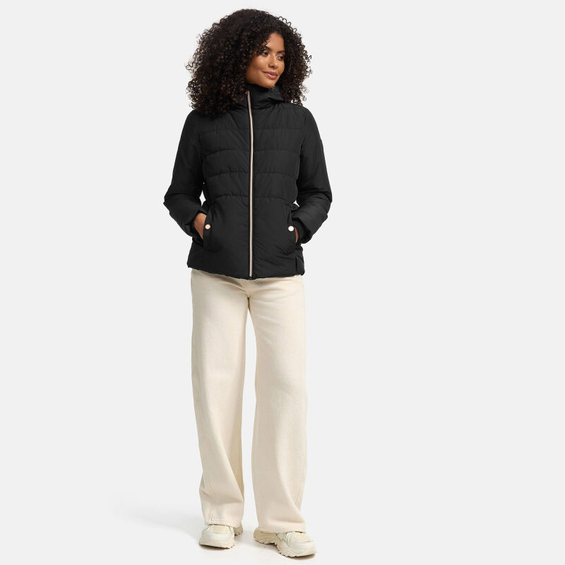 Marikoo Alemee Damen Stepp Jacke N026 Schwarz Größe S - Gr. 36