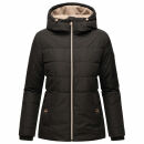 Marikoo Alemee Damen Stepp Jacke N026 Schwarz Größe S - Gr. 36