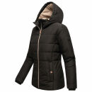 Marikoo Alemee Damen Stepp Jacke N026 Schwarz Größe S - Gr. 36