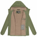 Marikoo Alemee Damen Stepp Jacke N026 Olive Größe XL - Gr. 42