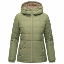 Marikoo Alemee Damen Stepp Jacke N026 Olive Größe XXXL - Gr. 46