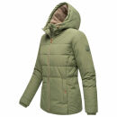 Marikoo Alemee Damen Stepp Jacke N026 Olive Größe XXXL - Gr. 46