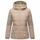 Marikoo Alemee Damen Stepp Jacke N026 Taupe Grey Größe XXXL - Gr. 46
