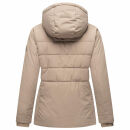 Marikoo Alemee Damen Stepp Jacke N026 Taupe Grey Größe XXXL - Gr. 46