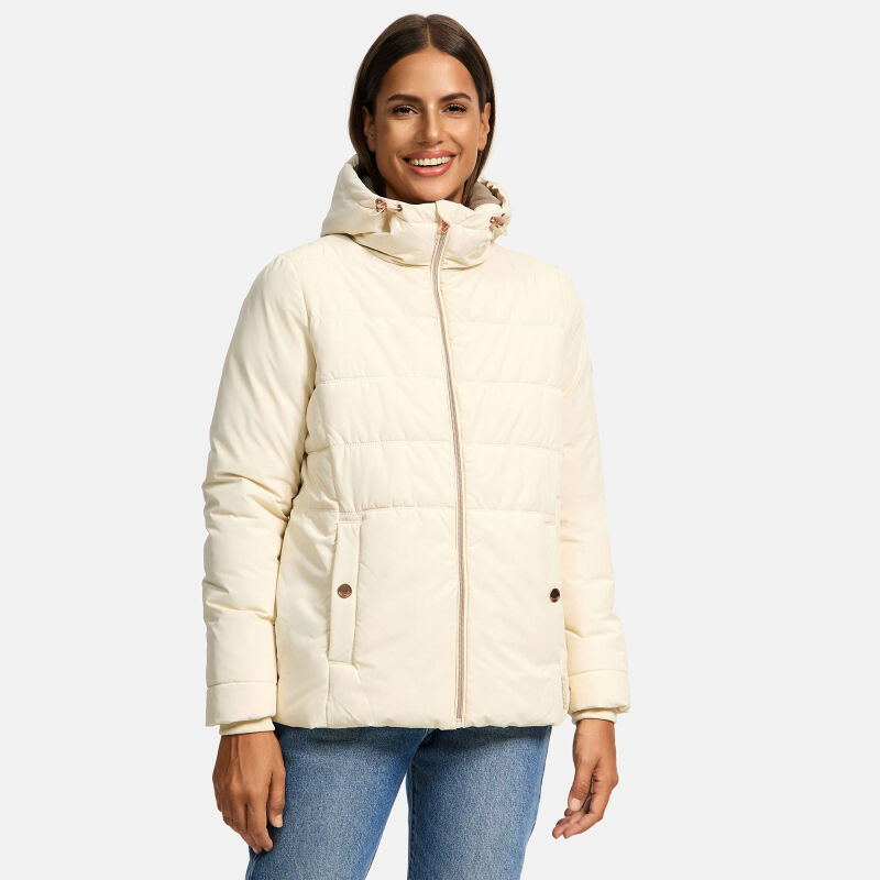 Marikoo Alemee Damen Stepp Jacke N026 Cream Größe L - Gr. 40