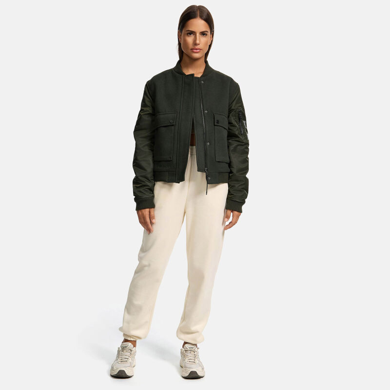 Navahoo Willstehaben Damen Jacke N027 Olive Größe XS - Gr. 34