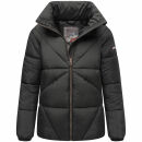Navahoo Schokolinaa Damen Winter Steppjacke N031 Schwarz Größe XL - Gr. 42