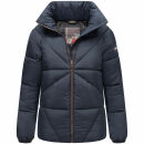 Navahoo Schokolinaa Damen Winter Steppjacke N031 Navy Größe L - Gr. 40
