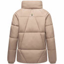 Navahoo Schokolinaa Damen Winter Steppjacke N031 Taupe Grey Größe L - Gr. 40