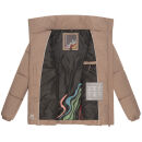 Navahoo Schokolinaa Damen Winter Steppjacke N031 Taupe Grey Größe L - Gr. 40