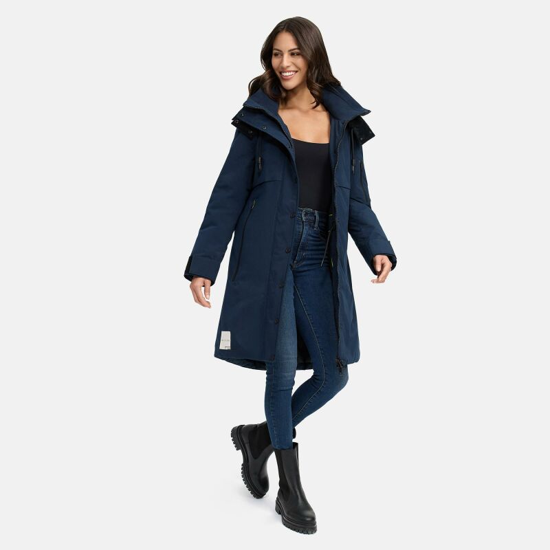Marikoo Anoukaa Damen Winterjacke N032 Navy Größe XL - Gr. 42