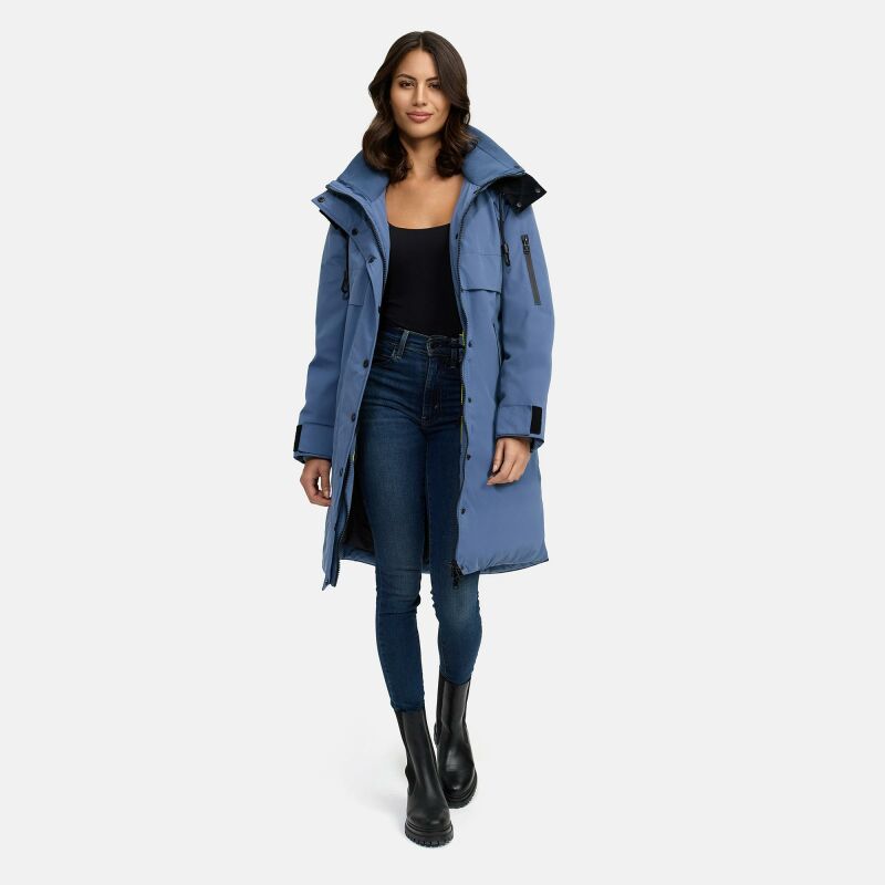 Marikoo Anoukaa Damen Winterjacke N032 Dusty Blue Größe M - Gr. 38