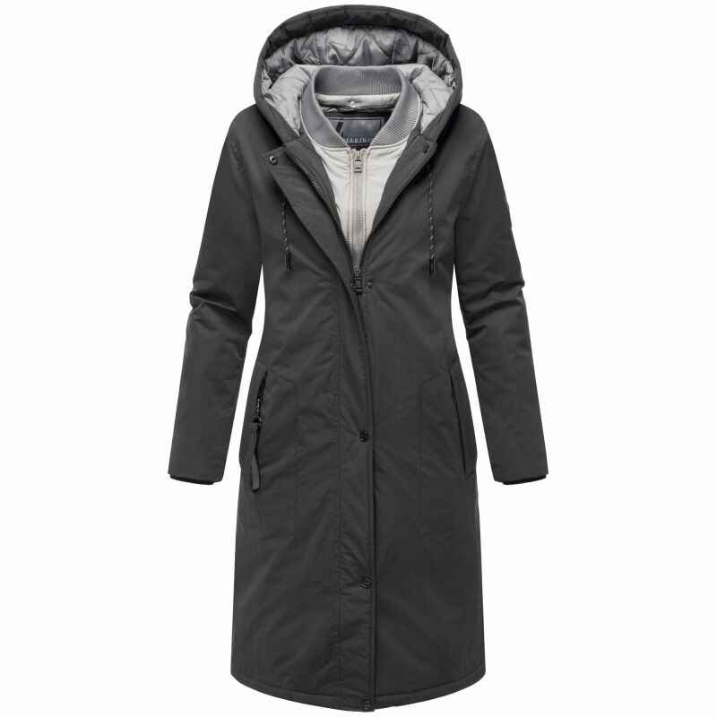 Marikoo Ledalaa Damen Winterjacke N035 Schwarz Größe XL - Gr. 42