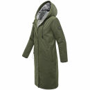 Marikoo Ledalaa Damen Winterjacke N035 Dark Olive Größe S - Gr. 36