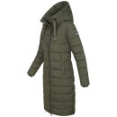 Navahoo Mondmaedchen Damen Winter Steppjacke N036 Olive Größe XS - Gr. 34