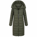 Navahoo Mondmaedchen Damen Winter Steppjacke N036 Olive Größe XL - Gr. 42