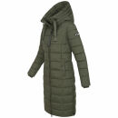 Navahoo Mondmaedchen Damen Winter Steppjacke N036 Olive Größe XL - Gr. 42