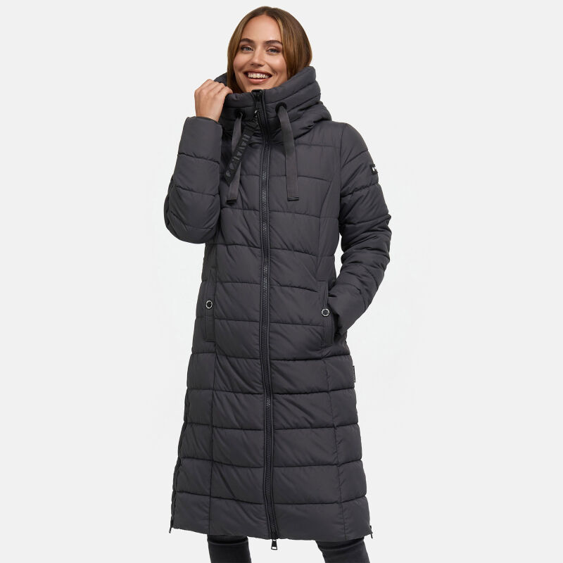 Navahoo Mondmaedchen Damen Winter Steppjacke N036 Anthrazit Größe M - Gr. 38