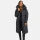 Navahoo Mondmaedchen Damen Winter Steppjacke N036 Anthrazit Größe M - Gr. 38