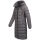 Navahoo Mondmaedchen Damen Winter Steppjacke N036 Anthrazit Größe M - Gr. 38