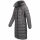 Navahoo Mondmaedchen Damen Winter Steppjacke N036 Anthrazit Größe XXL - Gr. 44