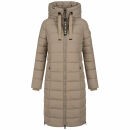 Navahoo Mondmaedchen Damen Winter Steppjacke N036 Taupe Grey Größe M - Gr. 38