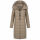 Navahoo Mondmaedchen Damen Winter Steppjacke N036 Taupe Grey Größe M - Gr. 38