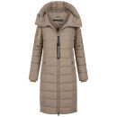 Navahoo Mondmaedchen Damen Winter Steppjacke N036 Taupe Grey Größe XL - Gr. 42