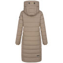 Navahoo Mondmaedchen Damen Winter Steppjacke N036 Taupe Grey Größe XL - Gr. 42