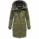 Navahoo Eissturm Damen Winterjacke N037 Olive Forest Größe S - Gr. 36