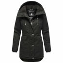 Navahoo Winterfunke Damen Winterjacke N038 Schwarz Größe M - Gr. 38