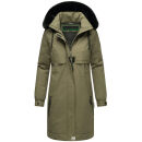 Navahoo Kaltwetterretter Damen Winterjacke N039 Olive Forest Größe S - Gr. 36