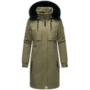 Navahoo Kaltwetterretter Damen Winterjacke N039 Olive Forest Größe S - Gr. 36