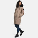 Navahoo Kaltwetterretter Damen Winterjacke N039 Taupe Grey Größe XS - Gr. 34