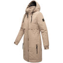 Navahoo Kaltwetterretter Damen Winterjacke N039 Taupe Grey Größe XS - Gr. 34
