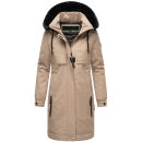 Navahoo Kaltwetterretter Damen Winterjacke N039 Taupe Grey Größe S - Gr. 36