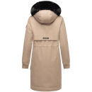 Navahoo Kaltwetterretter Damen Winterjacke N039 Taupe Grey Größe S - Gr. 36