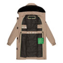 Navahoo Kaltwetterretter Damen Winterjacke N039 Taupe Grey Größe S - Gr. 36