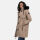 Navahoo Kaltwetterretter Damen Winterjacke N039 Taupe Grey Größe S - Gr. 36
