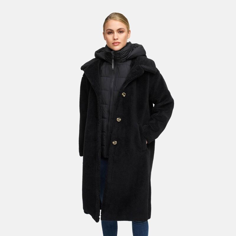 Navahoo Teddyzauber Damen Winter N041 Schwarz Größe XXL - Gr. 44