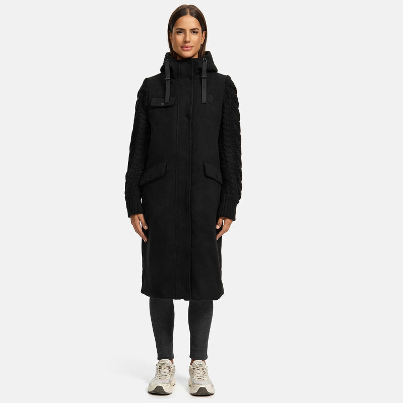 Navahoo Knit Babe Damen Winterjacke N042 Schwarz Größe M - Gr. 38