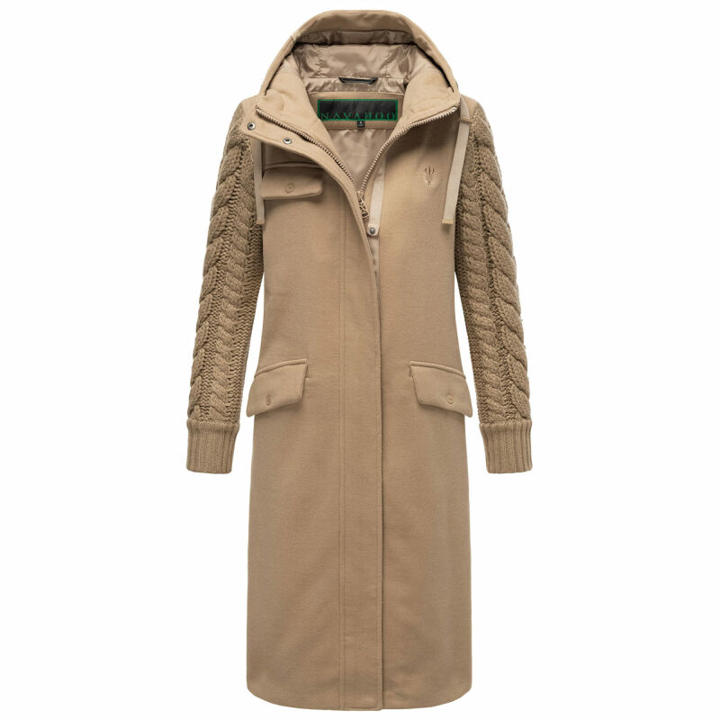 Navahoo Knit Babe Damen Winterjacke N042 Sand Beige Größe XXL - Gr. 44