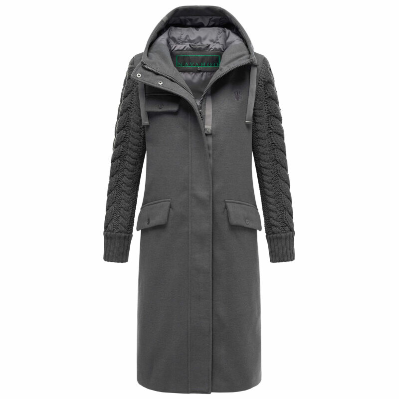 Navahoo Knit Babe Damen Winterjacke N042 Anthrazit Größe M - Gr. 38
