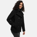 Marikoo Aylaraa Damen Winter Kabanjacke N044 Schwarz-Größe XXL - Gr. 44