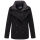 Marikoo Aylaraa Damen Winter Kabanjacke N044 Schwarz-Größe XXL - Gr. 44