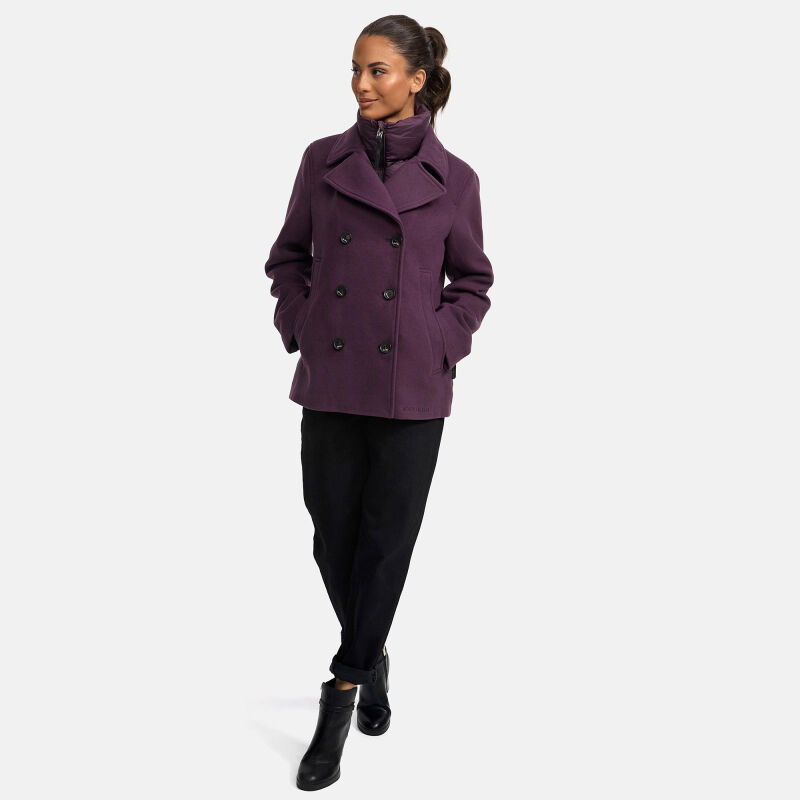 Marikoo Aylaraa Damen Winter Kabanjacke N044 Dusty Plum-Größe S - Gr. 36