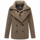 Marikoo Aylaraa Damen Winter Kabanjacke N044 Stone Brown-Größe S - Gr. 36
